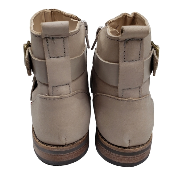 Marc Joseph | NIB Green Point Light Grey Nubuck Fringe Leather Ankle Booties 1 - Picture 5 of 14